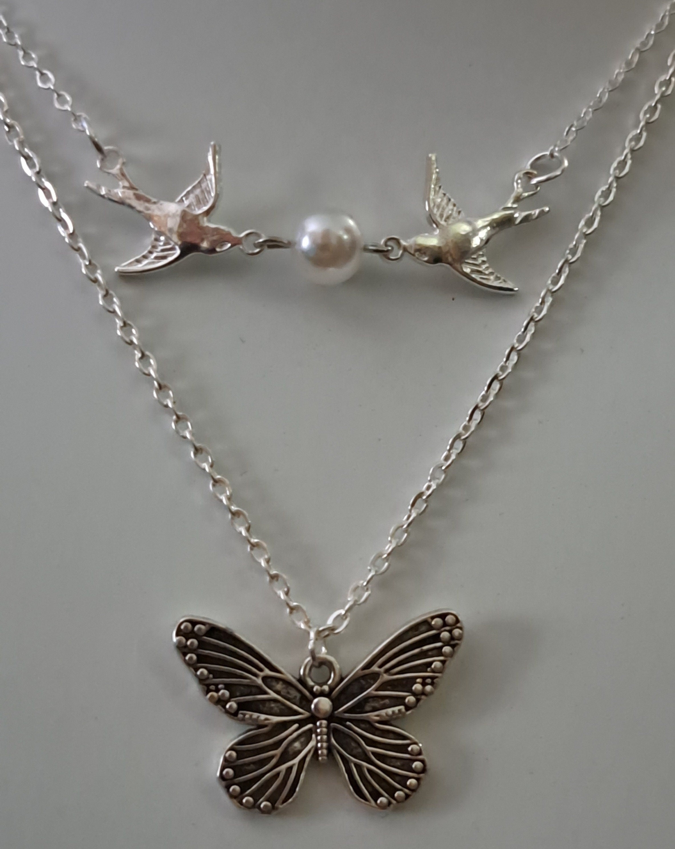Harry styles butterfly necklace deals