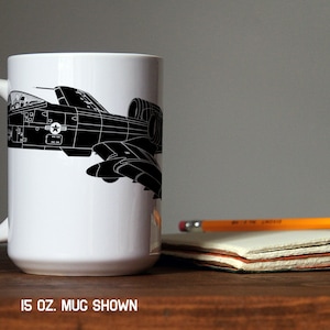 Warbird Illustrationen: A-10 Thunderbolt II Silhouette Kaffeebecher