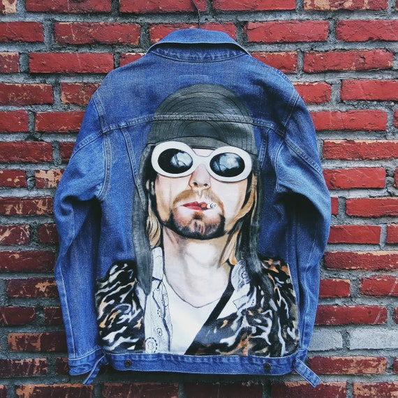 kurt cobain jean jacket