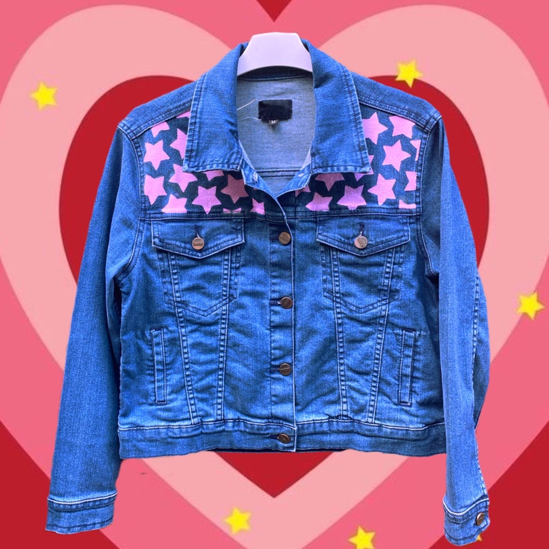 Hand painted Denim Jacket The Powerpuff Girls Cartoon Network Painting Free Shipping