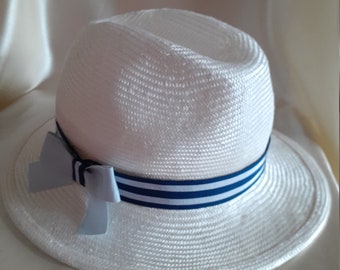 Ivory parisisal straw fedora