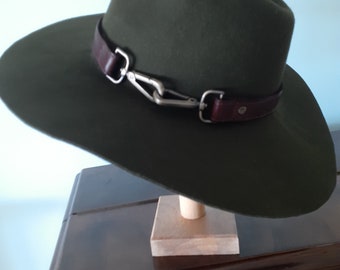 Olive green fedora