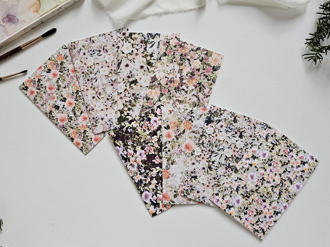 Floral Blank Card Set... 4in X6in Set of 8 Blank Cards - Etsy