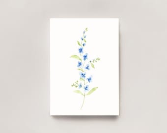 Fine Art Print of Birth Flower watercolor