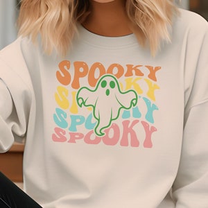 Sudadera de temporada espeluznante / Halloween / Fantasmas y duendes / Traje de truco o trato