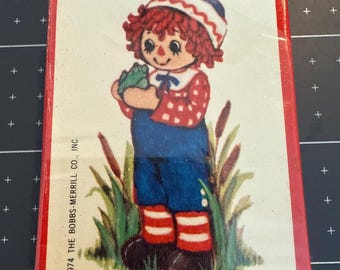 Vintage 1974 Raggedy Andy Miniature Playing Cards
