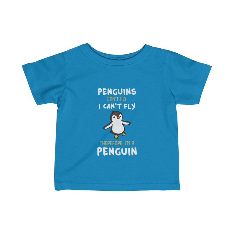 Baby Penguin Shirt Youth Penguin Shirt Cute Penguin Infant Tee Funny I/'m Not A Penguin Kids Shirt 6M-24M