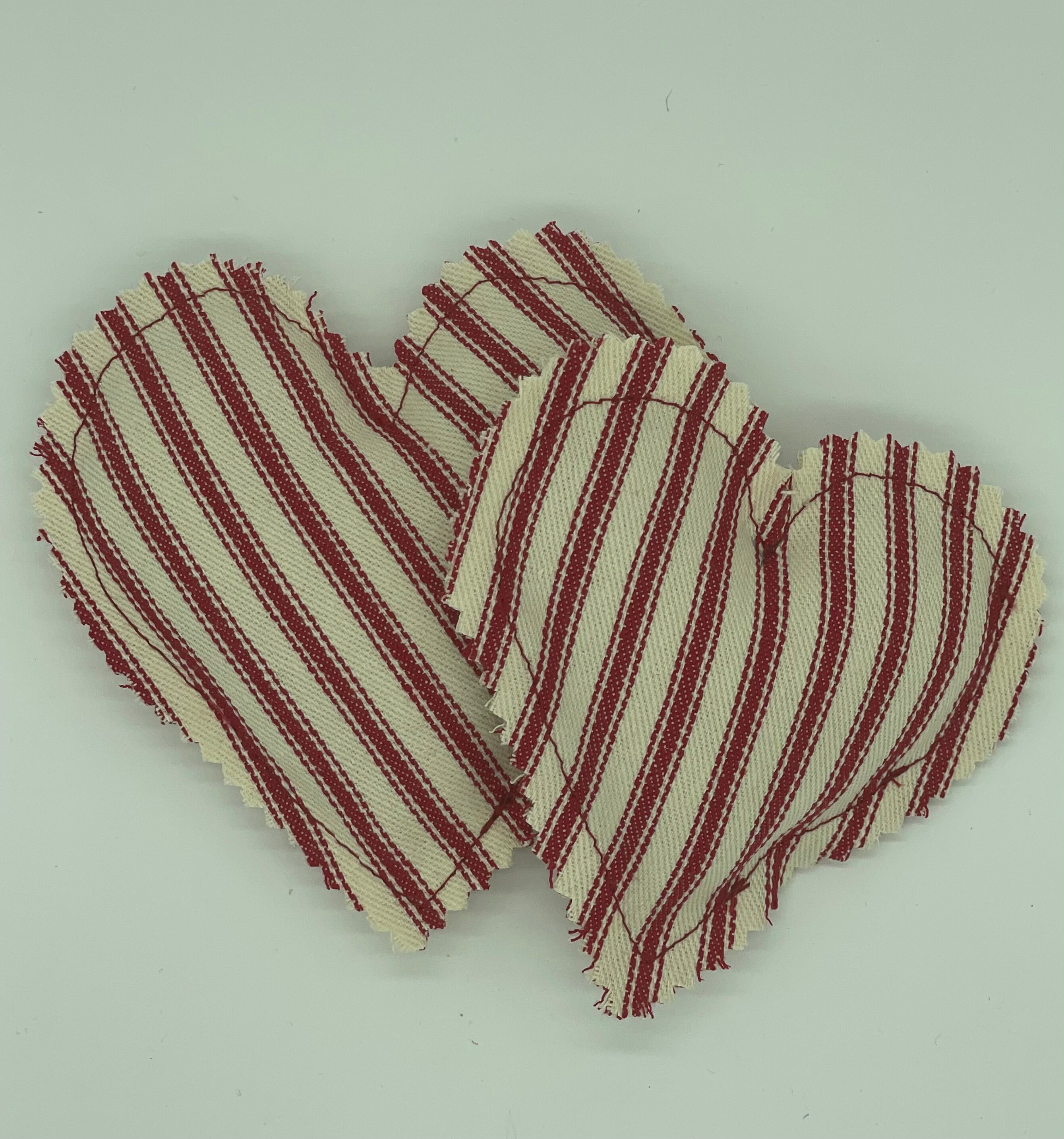 Handmade Fabric Heart Decorations, Farmhouse Hearts Etsy