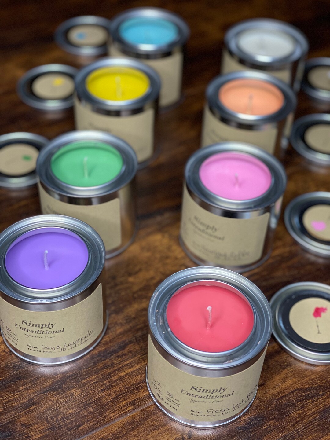 Half Pint Paint Can Candles Homemade Candles Scented or Unscented