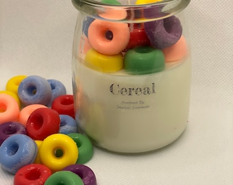 Cereal Candle with Wax Melts | Decorative Candles | Gurley Candles  | Homemade Candles | Air Purifying