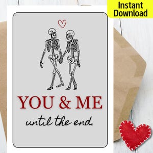 Lustige schwarzer Humor Valentinstag Karte für Freund, druckbare Valentinstagskarte, Valentinstag Karte Mann Frau, Sofort, digitaler Download