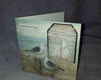 Sea birds Fathers day card