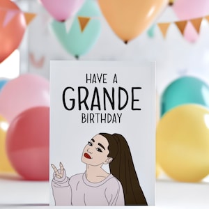 Funny Have A Grande Birthday Inspired Birthday Card - Birthday Gift - Happy Birthday