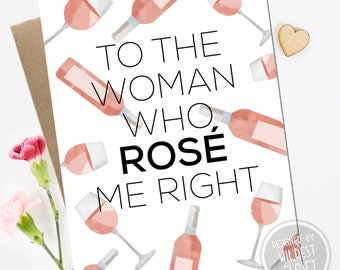 To The Woman Who Rose Me Right - Funny Mothers Day Card - Mothers Day Card Funny Parody for Moms, Greeting Card, Card for Mothers