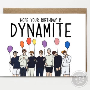 Hope Your Birthday is Dynamite, Happy Birthday Card Parody, Funny card, Bday card for him or her, greeting card