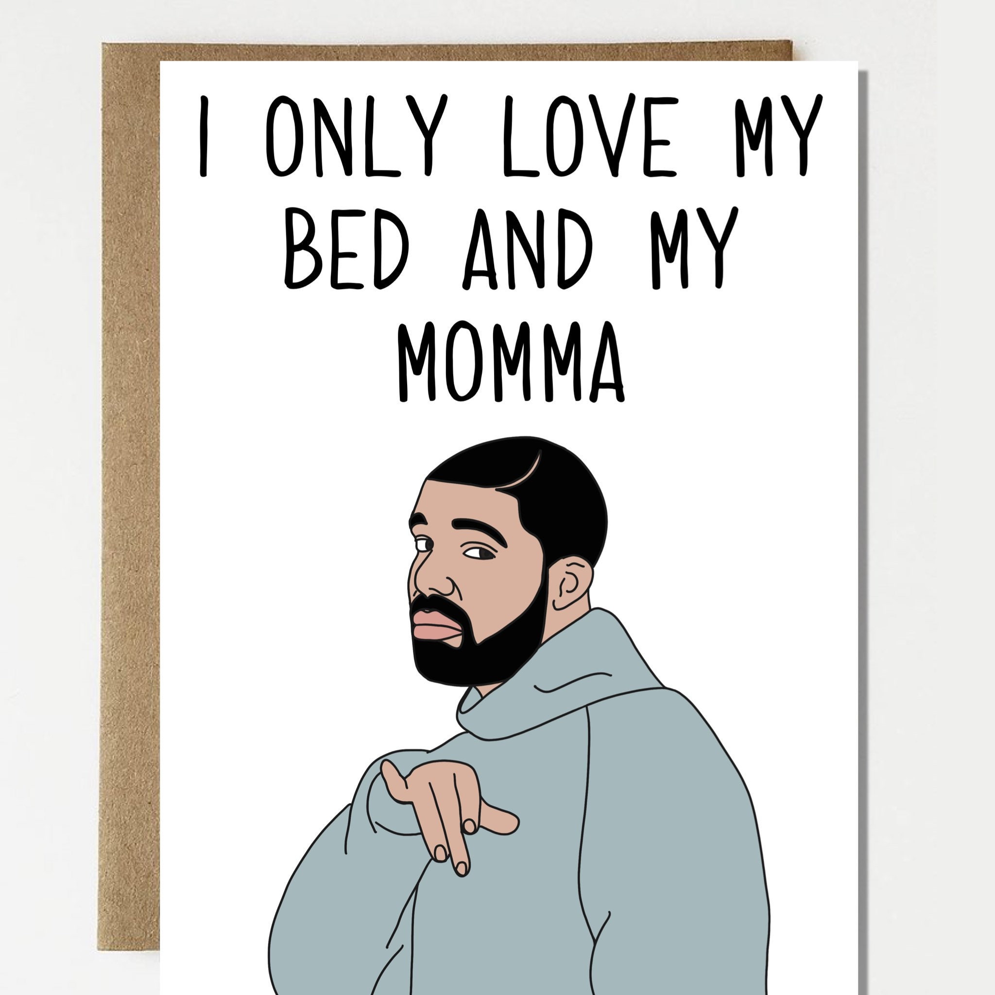 Funny Drizzy Drake Inspired Mother's Day Card Funny Parody for Mo…