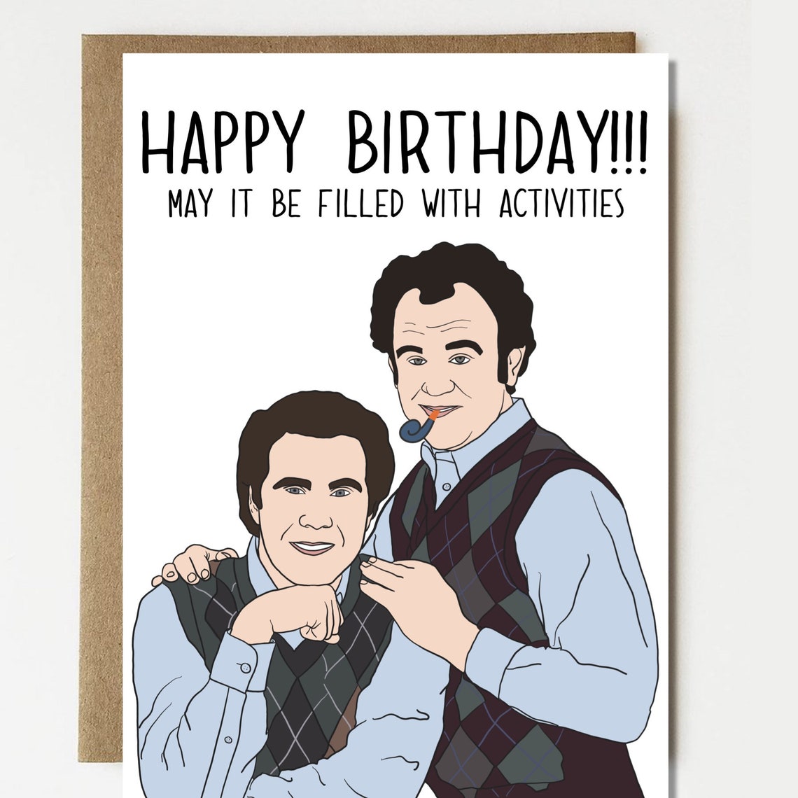 Funny Step Brothers the Movie Inspired Happy Birthday Card - Etsy
