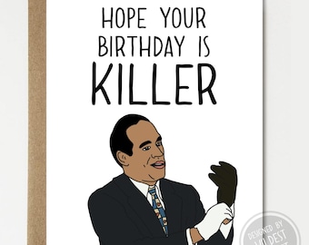 Hope Your Birthday Is Killer - Birthday Card - Happy Birthday card - Dark Humor