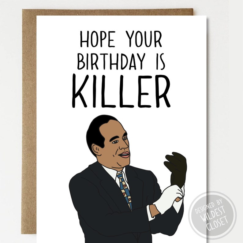 Hope Your Birthday Is Killer  Birthday Card  Happy Birthday image 1