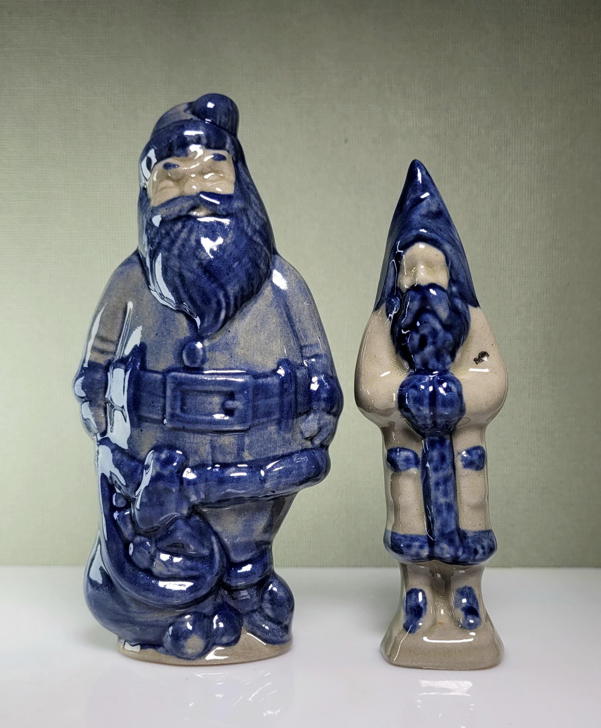 Blue Glaze Santa - Etsy
