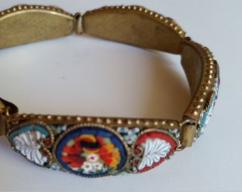 mid century micro mosaic bracelet