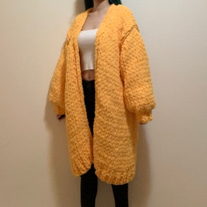 Chenille duster cardigan sales