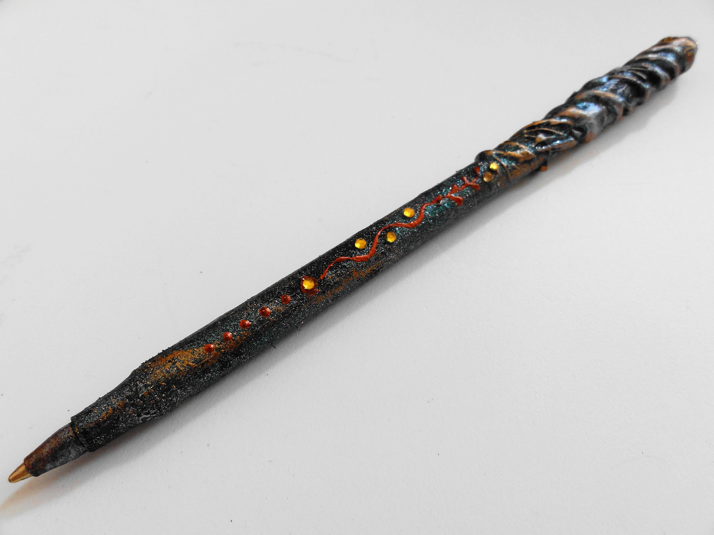 Wicca Magic Wand Pencil Pen. Personalized Magic Pen. Fantasy Etsy
