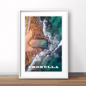 Cronulla, Sydney, Travel Poster, Vintage Australia travel print, retro Australian Poster