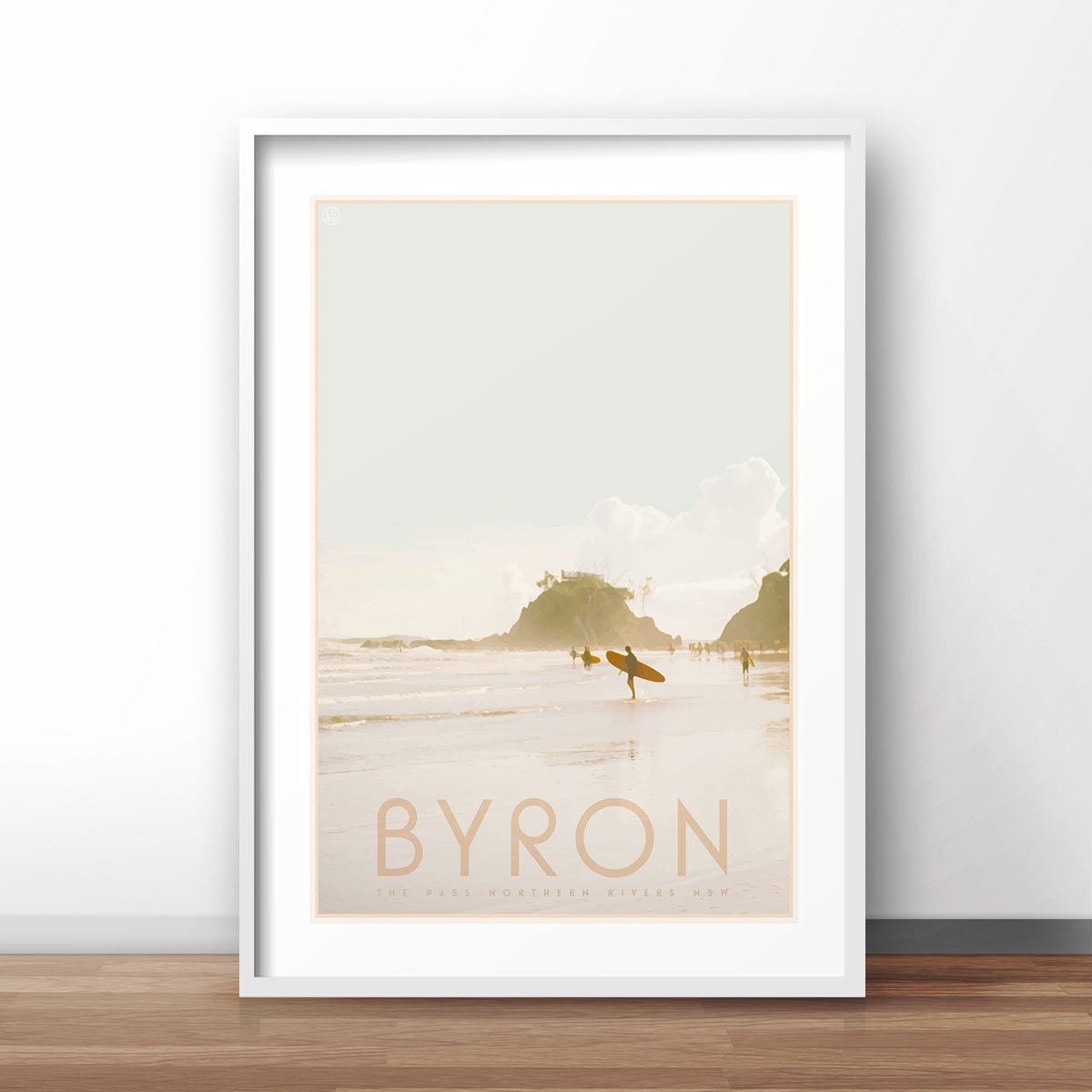 Surfing in Byron Poster for Sale by Emzo1911