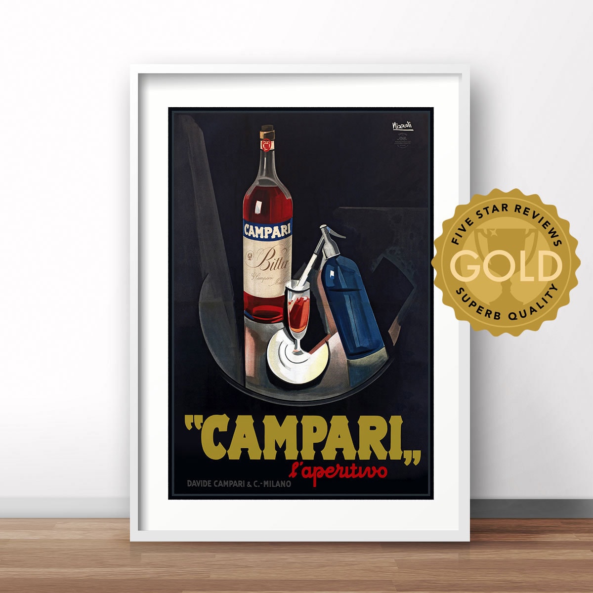 Buy Campari L'aperitivo Vintage Poster Print Advertising Campari