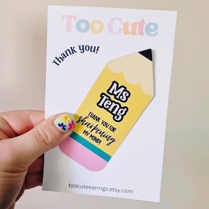 Teacher Gift Magnet • Thank you School Gift • School Pencil Educator Gift