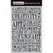 Peggy Fitzmaurice reviewed Creativity Stencil by Darkroom Door