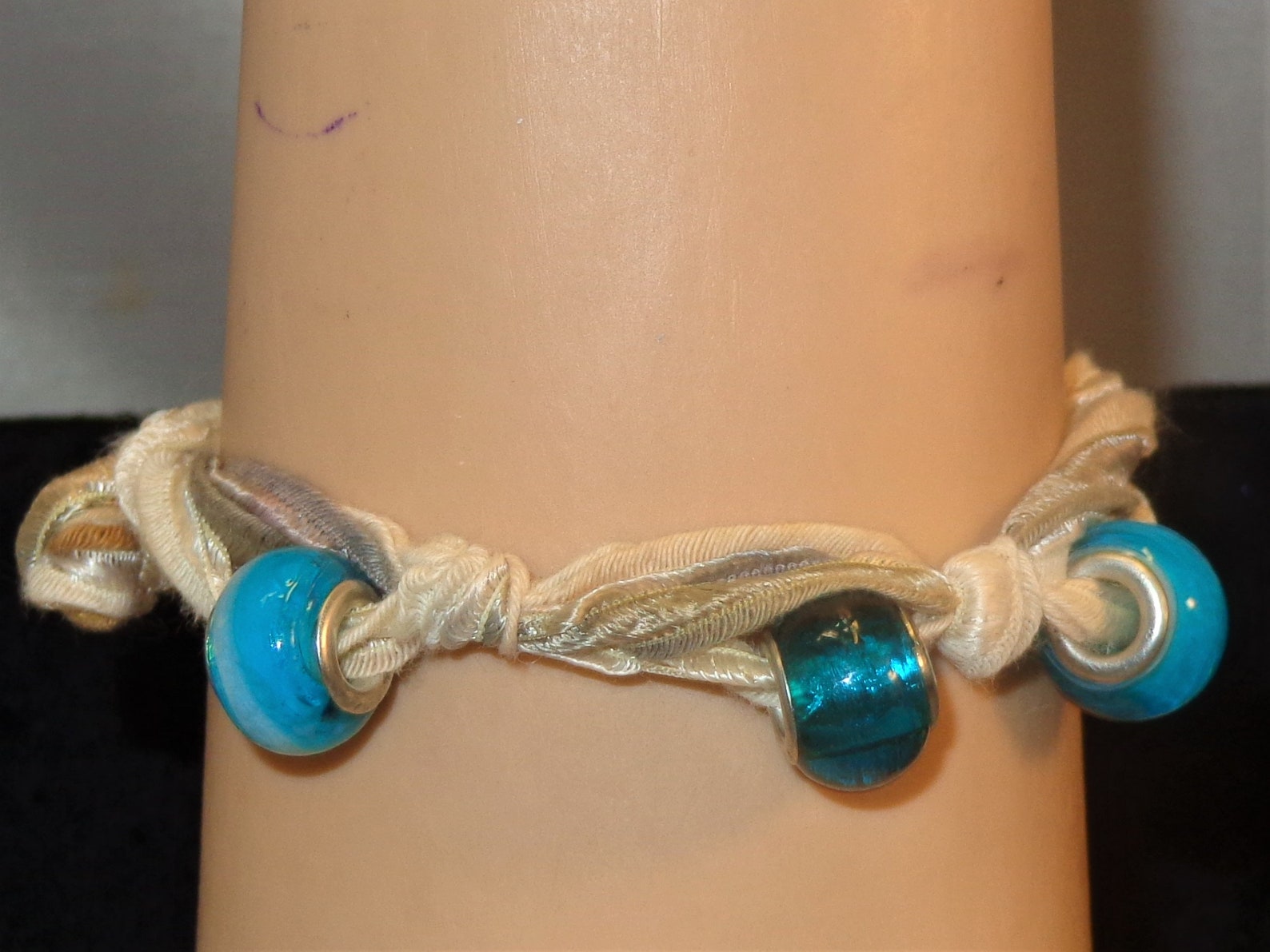 Pastel Multi Cords of Silk Cord Bracelet Hand Knotted Beaded Etsy
