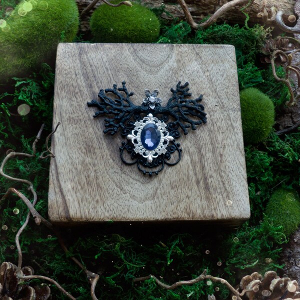 Velaris - Necklace - Nacht Sterne Rhysand gothic wicca hexe wikinnger halskette anhänger kelten twig wald zweige äste Druide cosplay goth