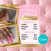 DIY Canva Nail Pricelist Flyer 