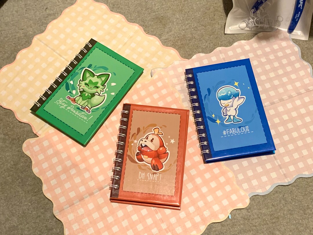 Pokémon Notebooks Gen 9 Starters 30 Pages - Etsy
