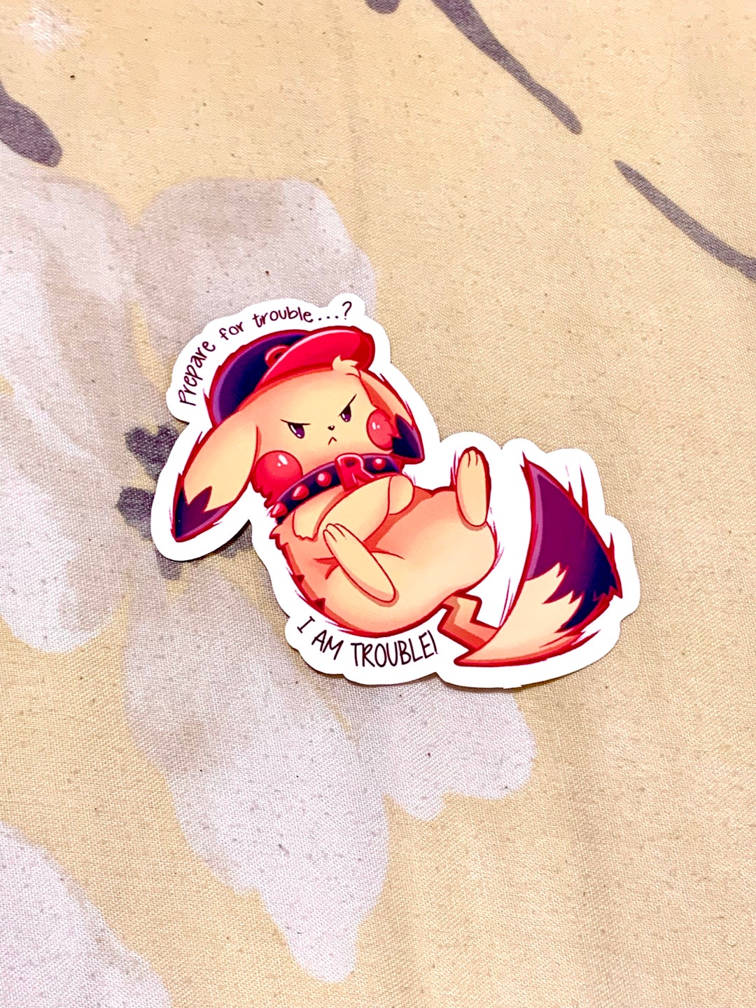 Evil Pikachu/ Rocketchu Kawaii Stickers Pokemon Stickers - Etsy