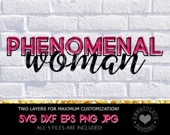 Phenomenal Woman Svg Etsy