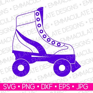 Rolschaatsen SVG: quad-skate gesneden bestand (digitale download)