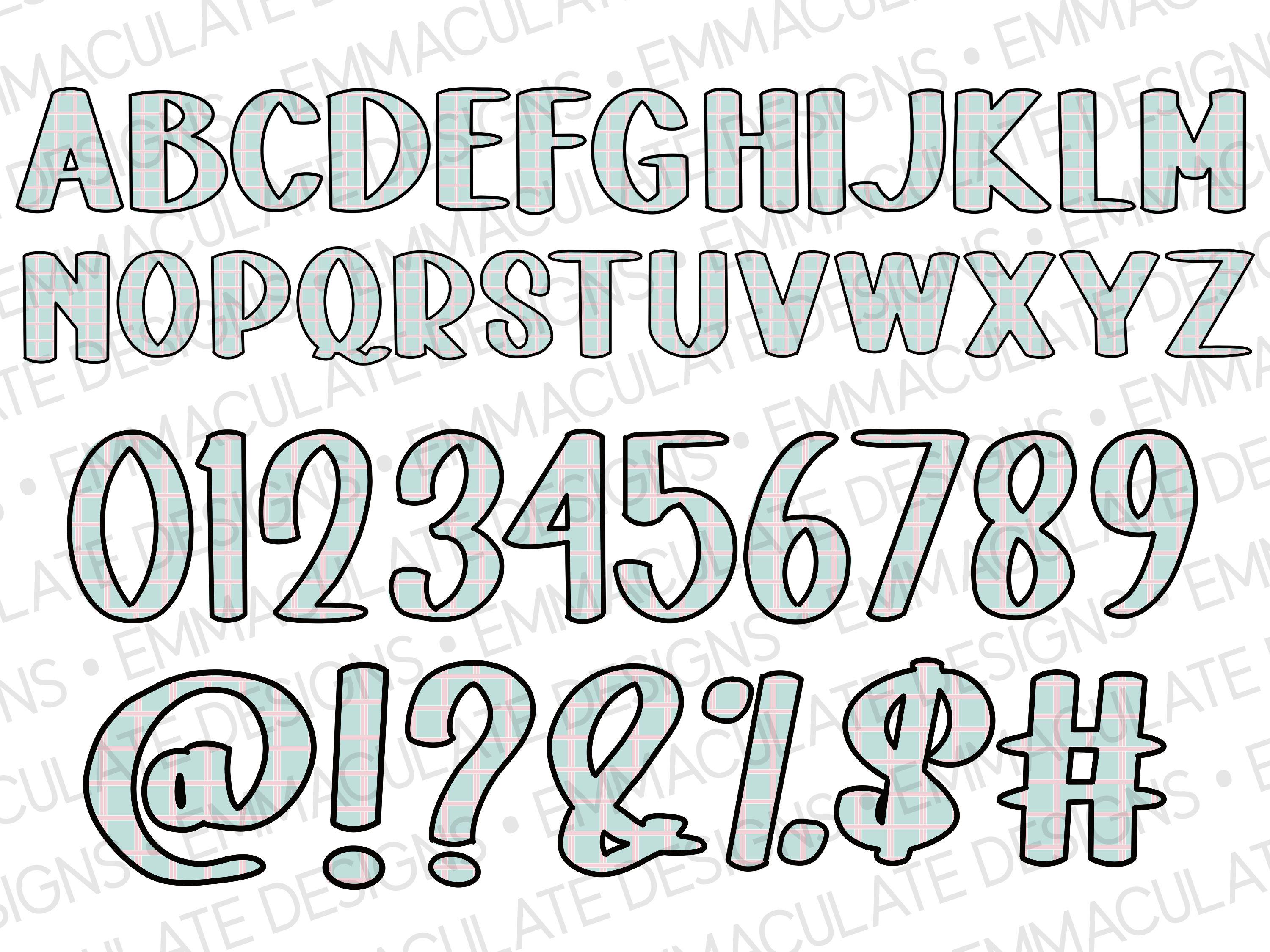Pickle Color Letters Pickleball Alphabet Clipart: Pink & Green Doodle Letters (PNG ...