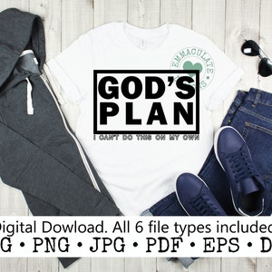 God&#39;s Plan SVG: Christian Inspiration Cut File (Digital Download)