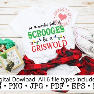 Scrooge Griswold Christmas SVG: Cricut Cut Files (Digital Download)