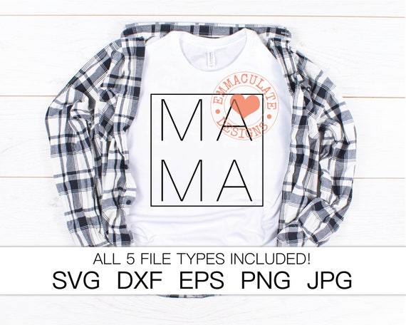 Download MAMA Square SVG Mom Life Mama svg Mama cricut cut files | Etsy