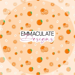 Orange Seamless File | Oranges Seamless Pattern | Citrus Fruit Seamless File | Digital Illustration | Orange | Seamless Print