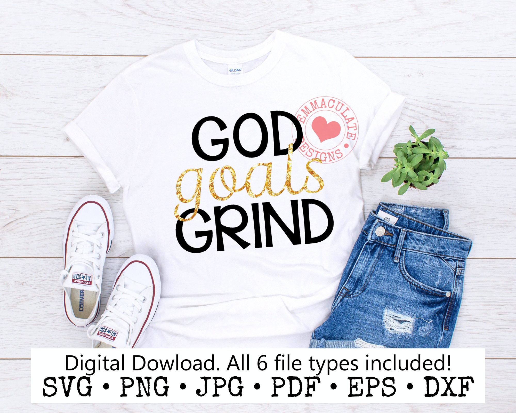 God Goals Grind SVG, Entrepreneur, Faith, Ambitious, Boss cricut cut files, cricut svg files, cutter file