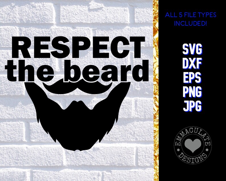 Respect The Beard SVG Beard Gang svg Tsuni Man svg Guys | Etsy