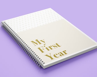 My First Year, Baby Book, Printable Baby Book Pages, Baby Memory Book, Baby Milestone Book, Printable Memory Book, Instant Download