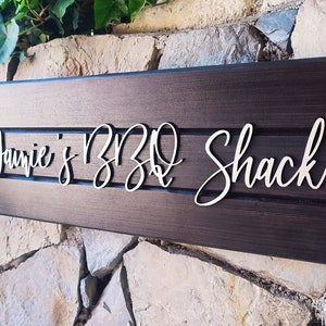 Custom Smokehouse BBQ Sign, BBQ Shack Sign, Barbecue Lover Personalized Sign, Wooden Shack Sign, Smoke Shack Sign, BBQ  & Grill Gift
