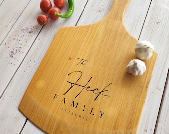 Custom Pizza Peel, Engraved Pizza Paddle, Personalized Pizza Trays, Carved Pizza Shovel,  Pizza Lovers Gift, Pizza Gifts, Wood Pizza Board
