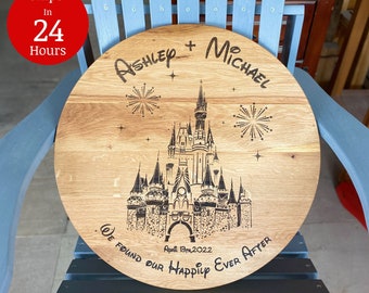 Happly Ever After Disney Geschenke für Hochzeit, Disney Figuren Schneidebrett, Märchenschloss Geschenk, Disney Geburtstagsgeschenk, Weihnachtsgeschenk
